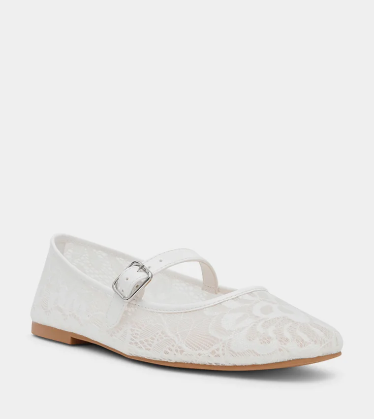 Steve Madden WILD10S1-152 White Women's Ballerina Flats