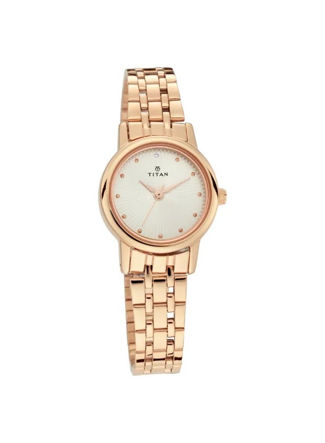 TITAN Women's Analog Round Shape Stainless Steel Wrist Watch - 2593WM01 - 31.5 Mm  - Image 1