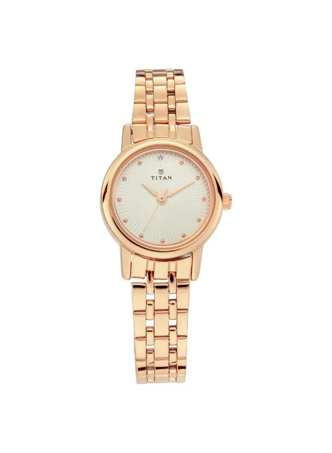 TITAN Women's Analog Round Shape Stainless Steel Wrist Watch - 2593WM01 - 31.5 Mm  - Image 2