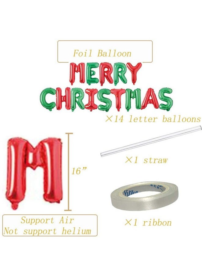 Infispace Infispace® Merry Christmas Foil Balloon Banner for Christmas Decoration  - Image 3