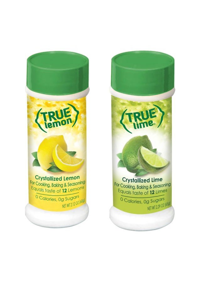 True Citrus مجموعة شاكر الليمون والليمون الأخضر (81 جرام لكل منهما) من ليمون - Image 1
