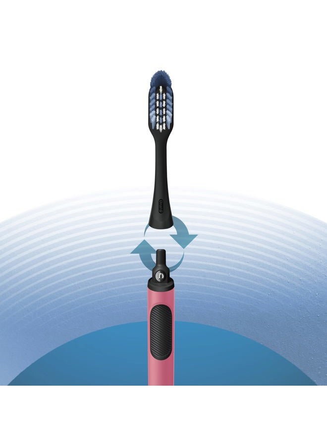 Oral-B Clic Manual Toothbrush, Coral, with Replaceable Brush Head - 1 Count - Image 2