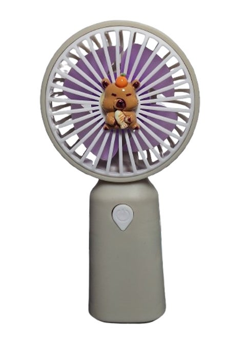 Mini handheld fan YL105B , cute design with bright colors, small size and easy to carry by hand or put in bag, equipped with USB rechargeable battery, on/off button one speeds , nice summer and birthday gift for kids and adults, high quality and easy to use