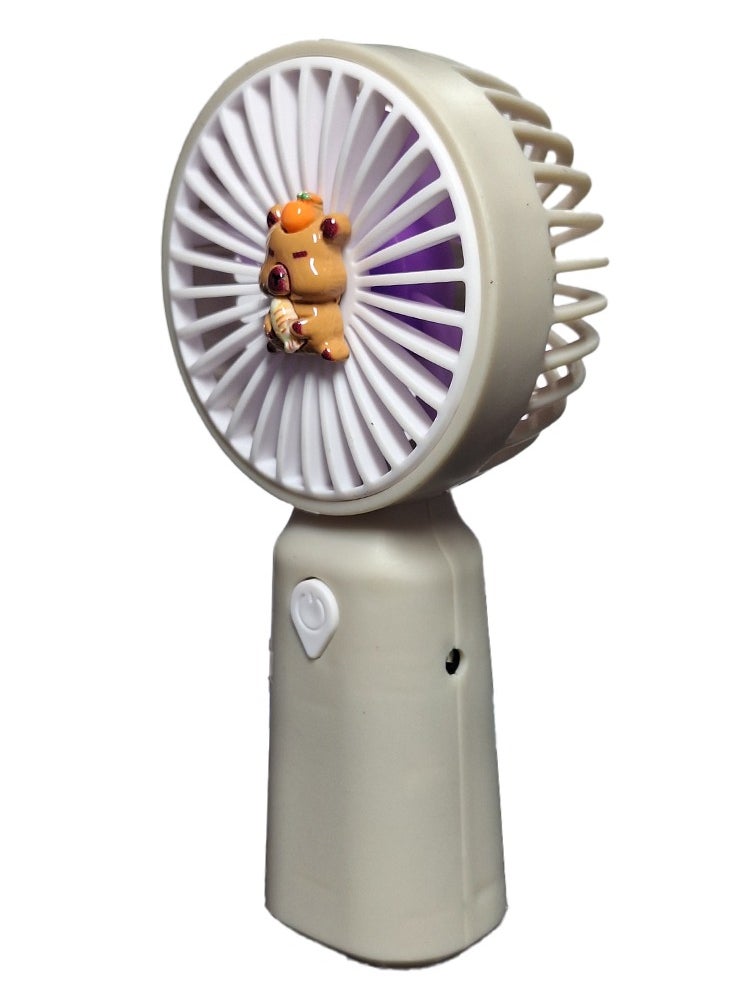 Generic - Mini handheld fan YL105B , cute design with bright colors, small size and easy to carry by hand or put in bag, equipped with USB rechargeable battery, on/off button one speeds , nice summer and birthday gift for kids and adults, high quality and easy to use - Image 1