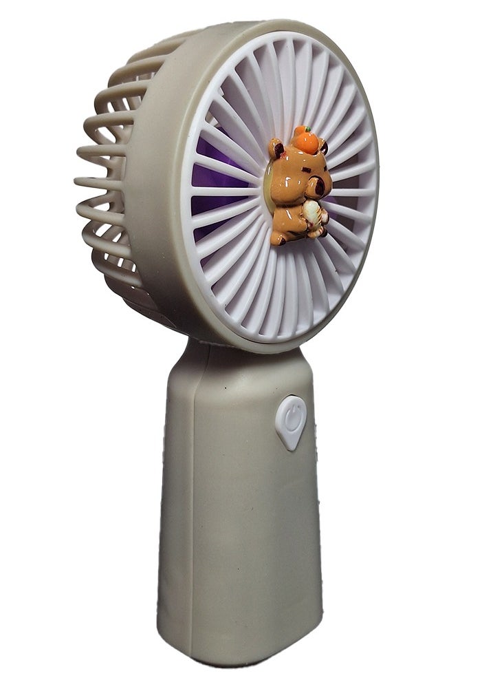 Generic - Mini handheld fan YL105B , cute design with bright colors, small size and easy to carry by hand or put in bag, equipped with USB rechargeable battery, on/off button one speeds , nice summer and birthday gift for kids and adults, high quality and easy to use - Image 1