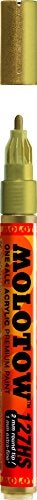 MOLOTOW ONE4ALL Acrylic Paint Marker, 2mm, Metallic Gold, 1 Each (127.306) - Image 1