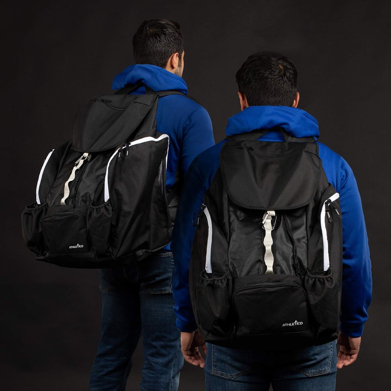 Athletico Hockey Backpack - Large Backpack to Carry Hockey Equipment Including Skates (Black) - Image 2