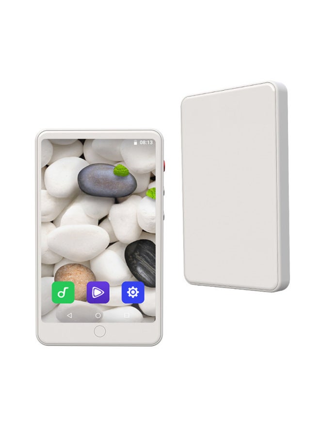 مشغل موسيقى ذكي يعمل بنظام Android Wifi بشاشة كاملة وبلوتوث Mp4 ومشغل Mp3 محمول وموسيقى الطالب Mp5 كمبيوتر رقمي - لون الجسم: أبيض - سعة الذاكرة: 16 جيجا بايت بطاقة ذاكرة 128 جيجا بايت - Image 4