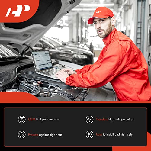 A-Premium Ignition Spark Plug Wires Set of 7 Compatible with Toyota Land Cruiser 1981-1987 L6 4.2L - Image 2