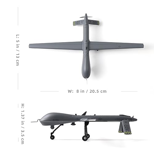 NUOTIE MQ-1B Predator Drone 1/72 Metal Airplane Model Kits with Stand CAFB 432nd Wing DieCast Alloy Fighter Model Pre-Build Military Aircraft Collection for Display or Gift - Image 2