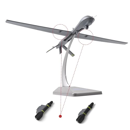 NUOTIE MQ-1B Predator Drone 1/72 Metal Airplane Model Kits with Stand CAFB 432nd Wing DieCast Alloy Fighter Model Pre-Build Military Aircraft Collection for Display or Gift - Image 4