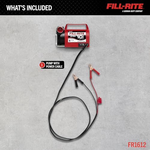 FILL RITE مضخة نقل الديزل المحمولة Fill-Rite FR1612 (مضخة فقط مع كابل الطاقة والمشابك) - Image 2
