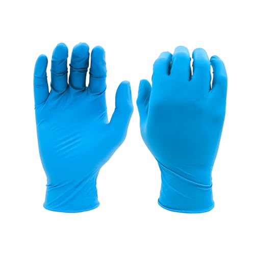 SHOWA 7500PF Sustainable EBT Latex-Free, Powder-Free, Nitrile Disposable Single Use Safety Gloves, 4 Mil, 9.5" Length, Large (1 Box/100 Gloves) - Image 1