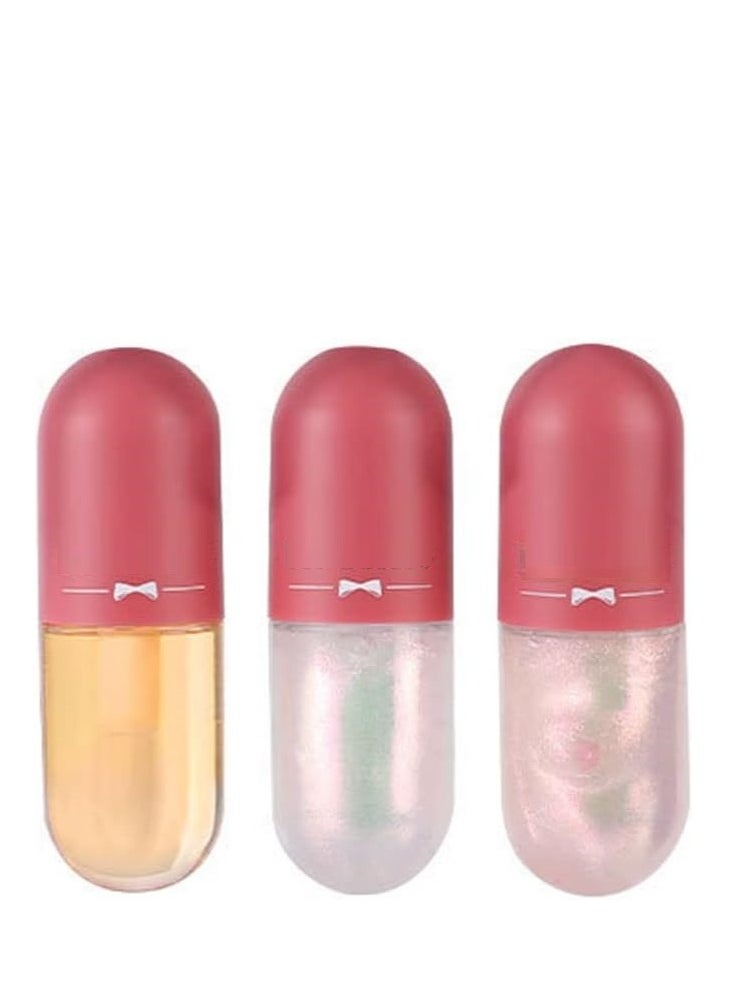 FIT Set OF Lip Gloss - Lip  Augmentation  Moisturizing - 3 PCS  - Image 3
