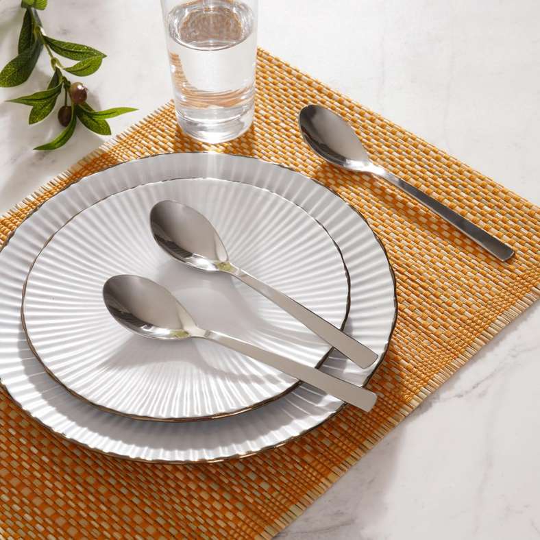 Pan Home Filas 3-Piece Dinner Spoon 20x4x2.5cm - Chrome