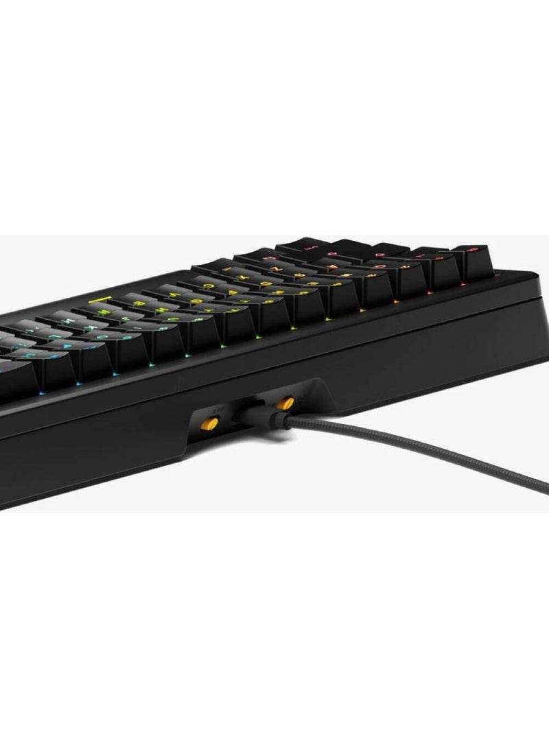Glorious Gaming - GMMK 3 Prebuilt Mechanical Gaming Keyboard with Knob, 100% Keyboard Full Size, Modular Gasket System, Doubleshot PBT Keycaps, Aluminum Switch Plate, Hotswappable Switches, ANSI (Black) - AR - Image 4