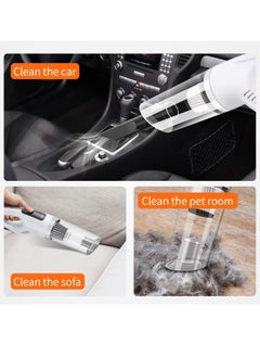 DubaiGallery Handheld Cordless Vacuum Cleaner Portable HEPA Filter Super Suction Car Vacuum Cleaner Ultra Light USB Rechargeable with 3 Random Mode Switch Suitable for Car Floor home Sofa Carpet Bed Hoover  - Image 4