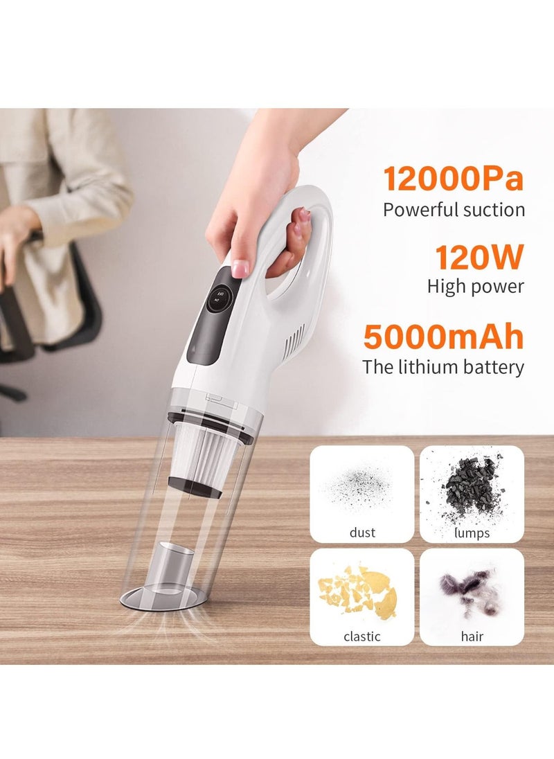 DubaiGallery Handheld Cordless Vacuum Cleaner Portable HEPA Filter Super Suction Car Vacuum Cleaner Ultra Light USB Rechargeable with 3 Random Mode Switch Suitable for Car Floor home Sofa Carpet Bed Hoover  - Image 2