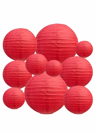 10Pcs Red Paper Lanterns Decorative, Chinese/Japanese Hanging Round Foldable Lantern, for Birthday, Wedding, , Bridal Shower, Home Decor, Party (Size of 4”, 6”, 8”, 10”) - pzsku/ZE7C3AB93B1CA08DD27BDZ/45/_/1710846995/d2a31532-0287-404f-832d-557991ee5919