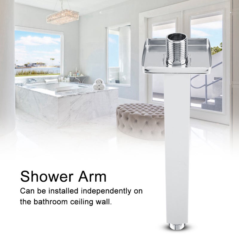 Square Stainless Steel Top Shower Arm Pipe Wall Mount for Bathroom Ceiling Shower Head (40 Cm) - Image 4