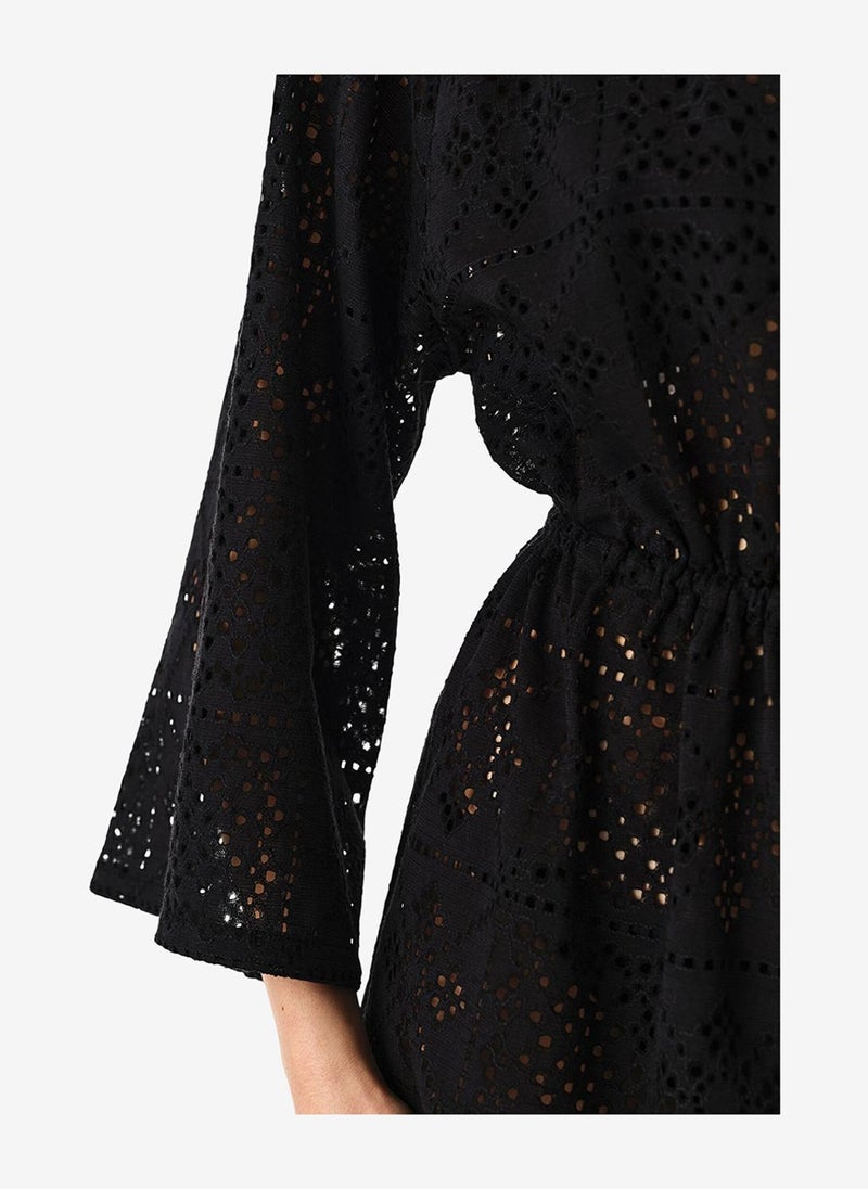 Penti Women Jasmine Black Kimono - Image 3