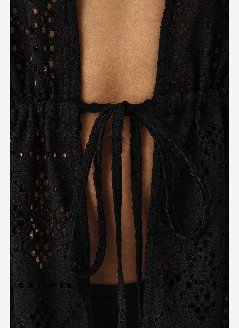 Penti Women Jasmine Black Kimono - Image 4