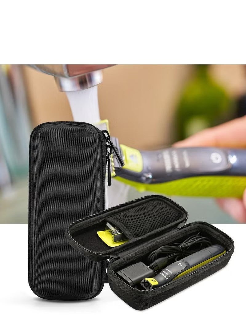 Hard Case for Philips Norelco OneBlade QP2520 QP2530 QP2620 QP2630 Travel Organizer Carrying Bag for Philips Norelco One Blade Hybrid Electric Trimmer and Shaver（Black） - Image 1