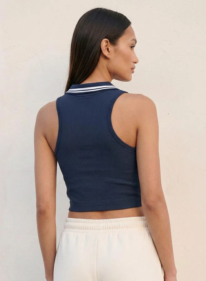 Kappa Blue Kappa Sleeveless Polo T-shirt for Women | Best Price UAE