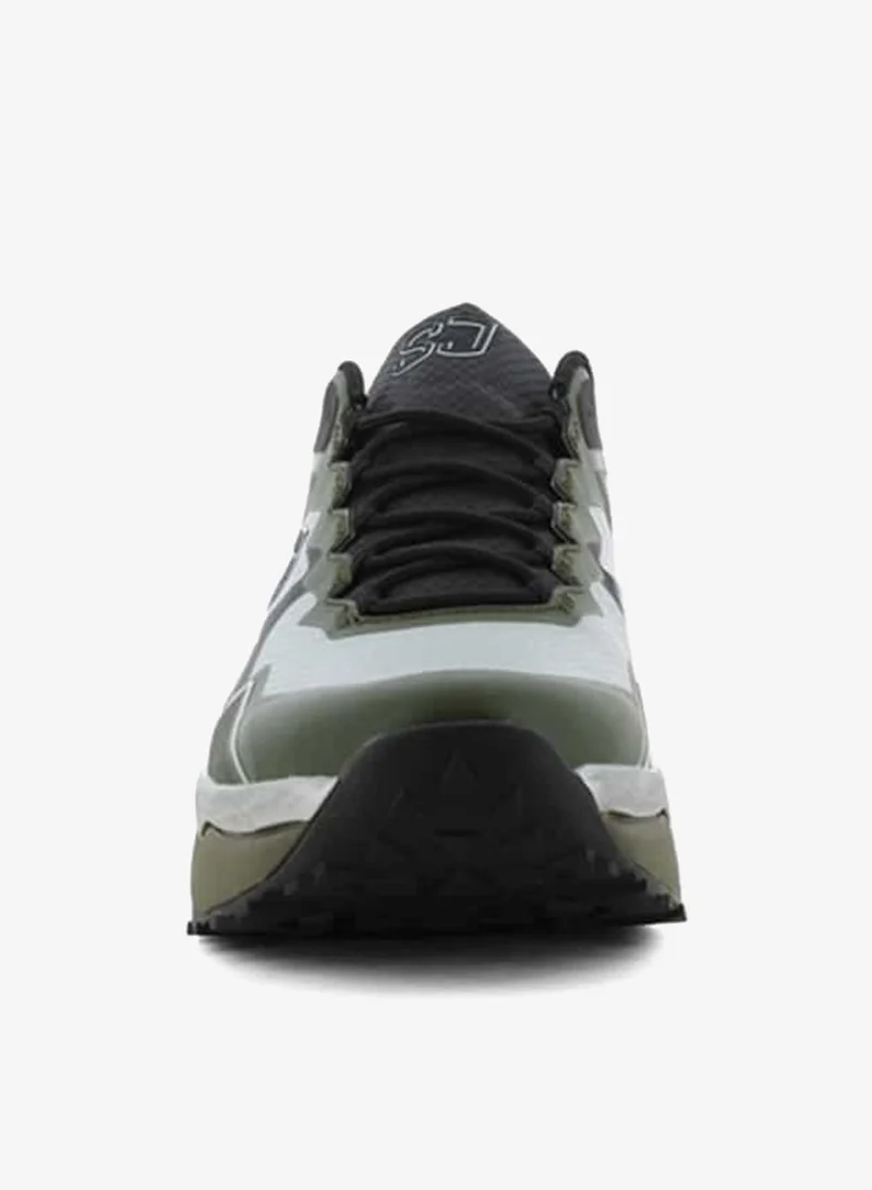 SJ Men's Colourblock Sneakers with Lace-Up Closure