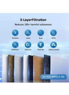Muyixin Faucet Water Filter Water Filters Triple System Water Purifier for home Drinking Removes Impurities, Chlorine, Sediment From Water, Water Purifiers  - Image 3