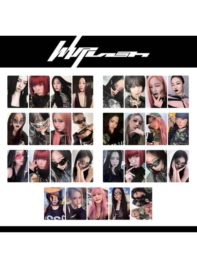 NIBEMINENT 4 Pcs Kpop Aespa Whiplash Lomo Cards Card For Fans Collection Gifts - Image 2