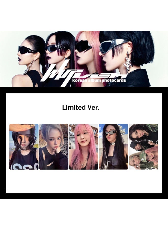 NIBEMINENT 4 Pcs Kpop Aespa Whiplash Lomo Cards Card For Fans Collection Gifts - Image 3