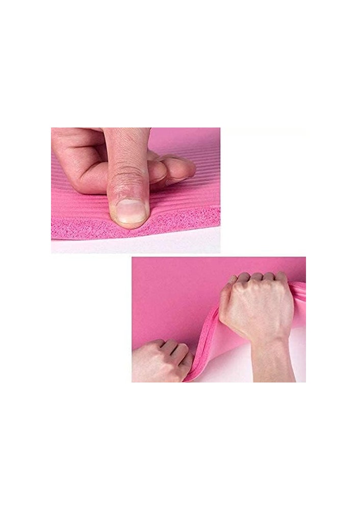 Yoga Exercise Mat Pink 10mm - Image 3