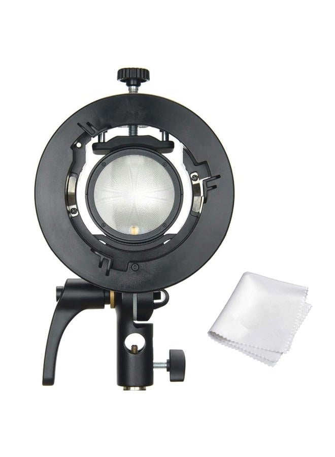 Godox S2 Speedlite S-Type Bracket Bowens Mount Flash Holder for Godox V1 AD200Pro AD400Pro AD200 and Other Flashes, Precise Tilt Control, Large Handle, Integrated Umbrella Mount - Image 1