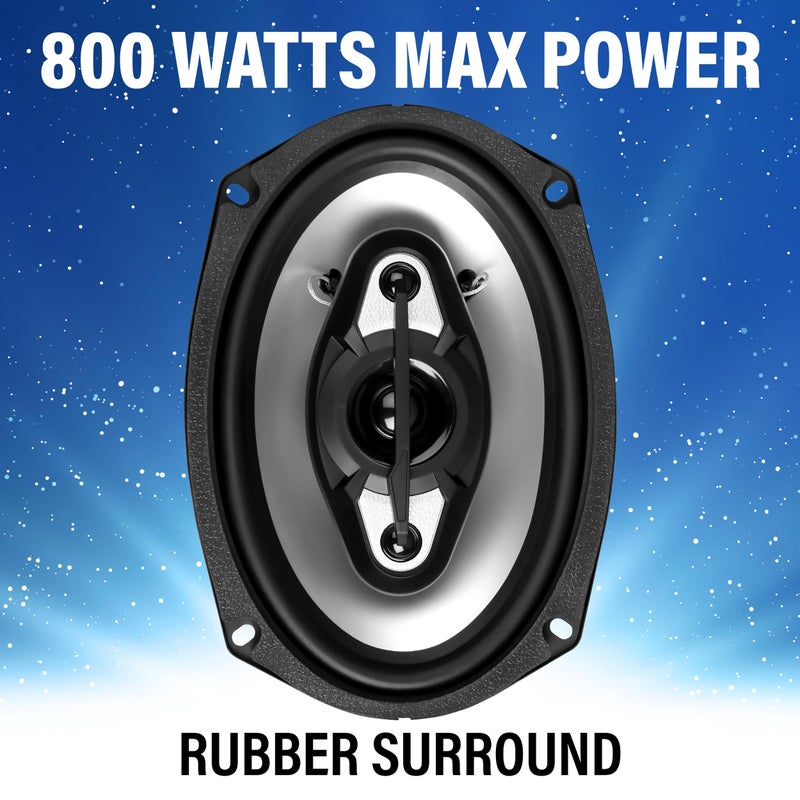 BOSS AUDIO SYSTEMS BOSS Audio Systems NX694 Car Speakers - 800 Watts Per Pair, 400 Watts Each, 6 x 9 Inch, Full Range, 4 Way, Sold in Pairs  - Image 2