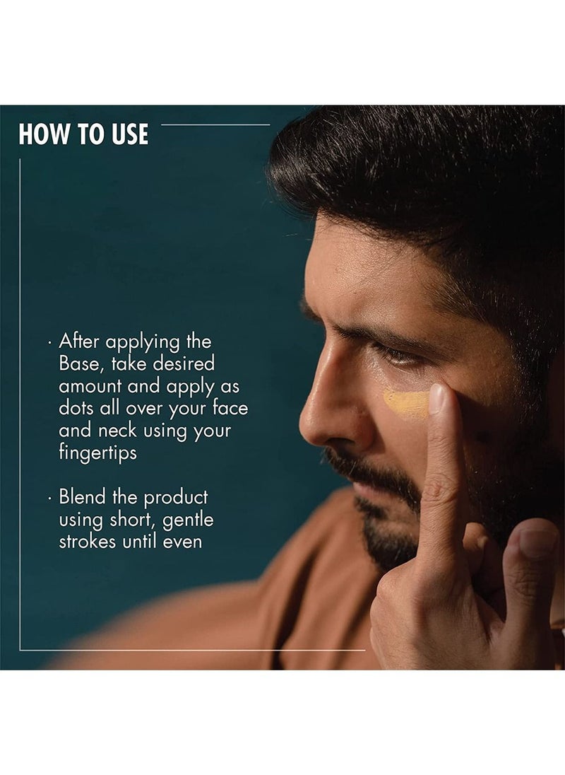 YAAN MAN Foundation for Men Face Makeup | With the Goodness of Pear Extract | For Fair Skin Tone | For Even, Natural, and Uniform Look | For All Skin Type (Dark) 1 Oz