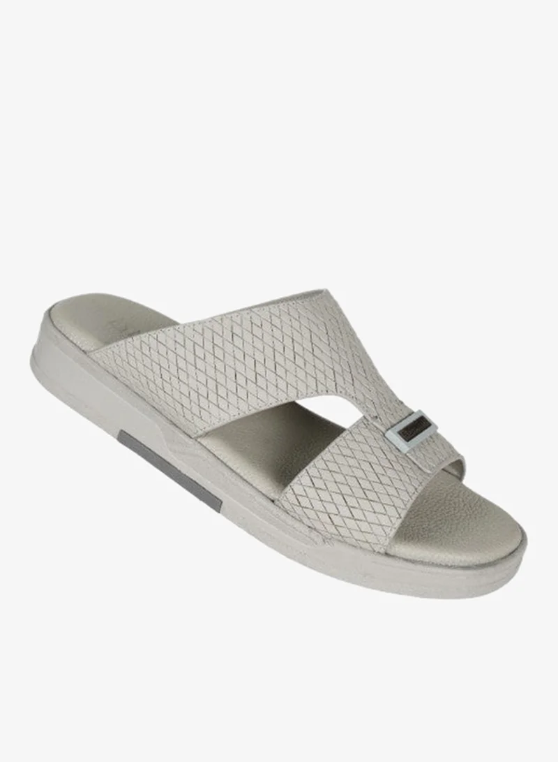 008-3390 Barjeel Uno Men Arabic Sandals BJM 01 Light Grey