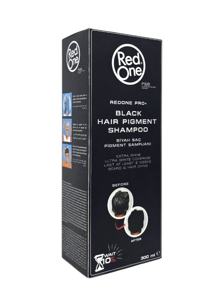 Red One Black Hair Pigment Shampoo 300ml - Image 5
