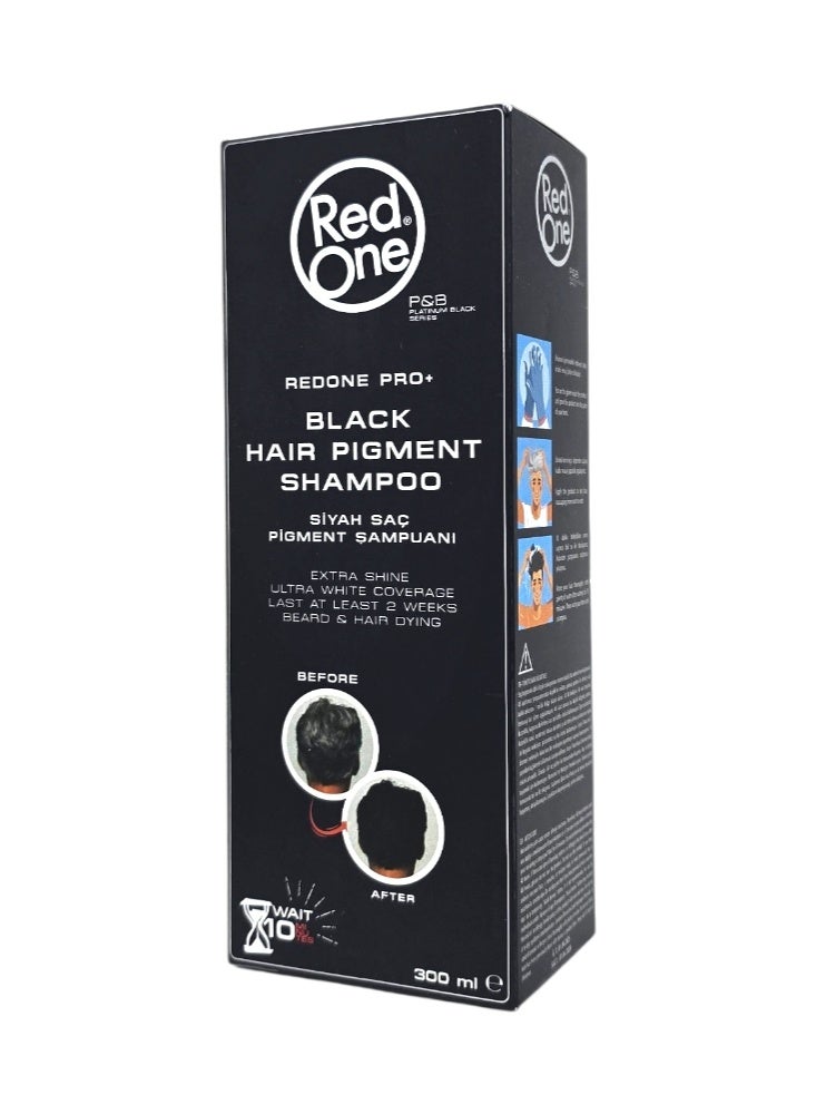 Red One Black Hair Pigment Shampoo 300ml - Image 4