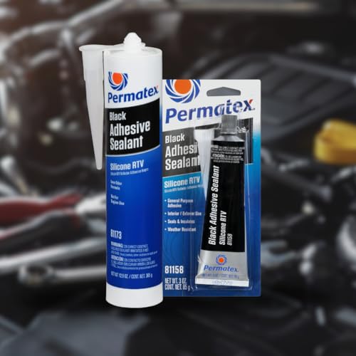 Permatex لاصق سيليكون أسود من بيرماتكس 81158، أنبوب 3 أونصات، عبوة من 1 - Image 5