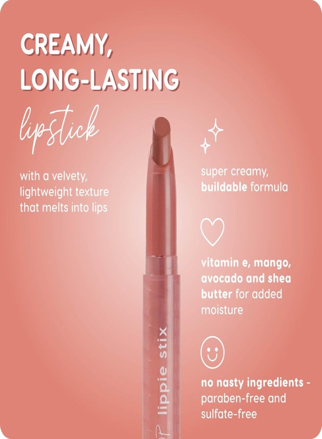 كالر بوب أحمر شفاه ColourPop Lippie Stix - أحمر شفاه مطفي يدوم طويلاً، مُصمم بفيتامين E وزبدة الشيا لترطيب يدوم طوال اليوم - أحمر شفاه بلون تيراكوتا غني بالأصباغ - خالٍ من البارابين والكبريتات - لون برينك (0.4 أونصة) - Image 5