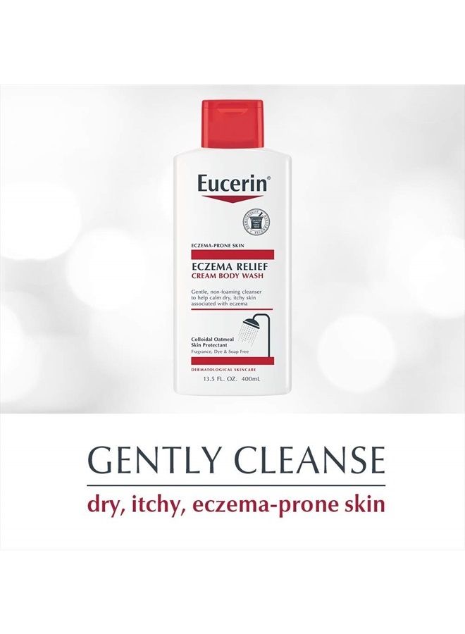 Eucerin Eczema Relief Cream & Body Wash, Eczema Body Wash 13.5 Fl Oz - Image 2