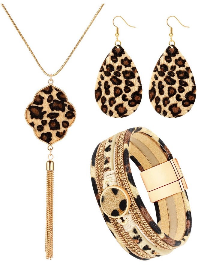 3 Pieces Leopard Jewelry Set Leopard Bracelet Earring Necklace For Women Girls - pzsku/ZE7C4C716309A68946976Z/45/_/1718613574/76466a3d-a038-4abb-87d4-95db34f69f5f