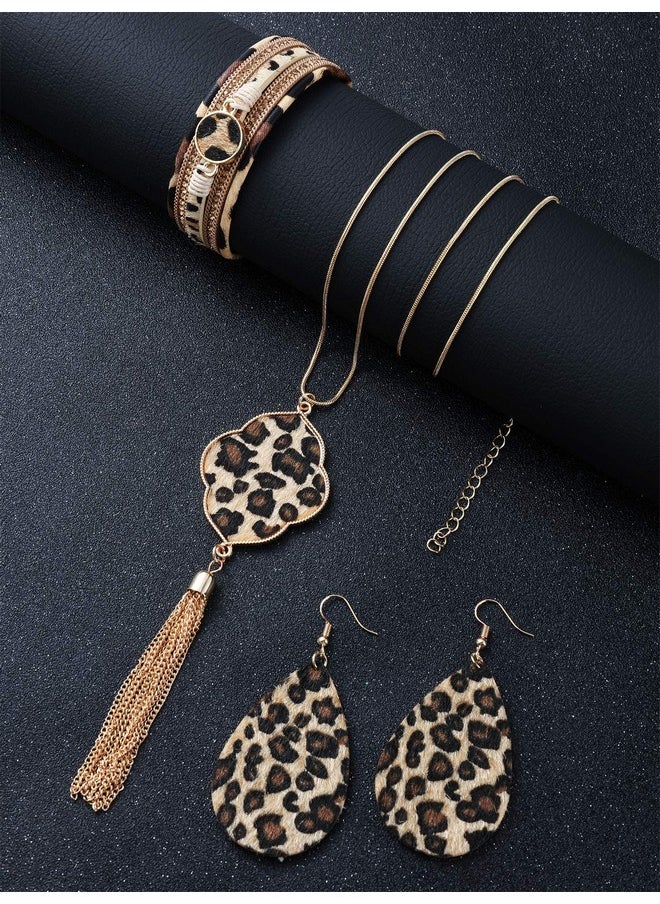 3 Pieces Leopard Jewelry Set Leopard Bracelet Earring Necklace For Women Girls - pzsku/ZE7C4C716309A68946976Z/45/_/1718613596/fa739f9e-7b78-41e8-a78d-e5d93b0ebbaf