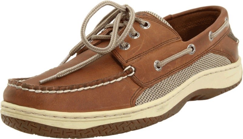 SPERRY Men's Billfish 3-eye Boat Shoe Dark Tan, 10.5 X-Wide - Image 1