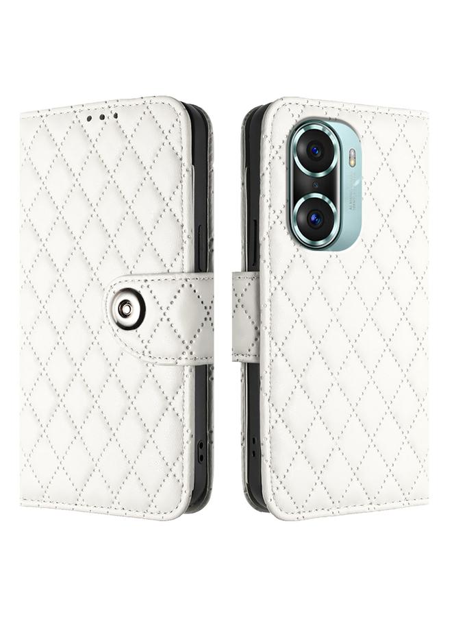 اس-توب جراب هاتف Honor 60 Pro من الجلد القابل للطي بتصميم معيني مع حبل تعليق - Image 2