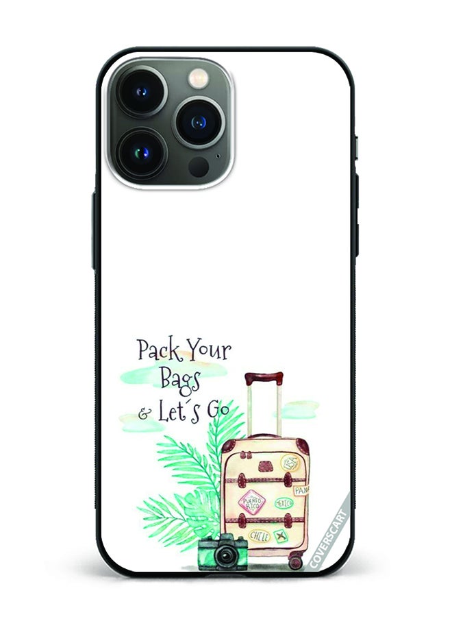 COVERSCART Protective Case Cover For Apple iPhone 14 Pro Max Pack Bag Lets Go Design Multicolour