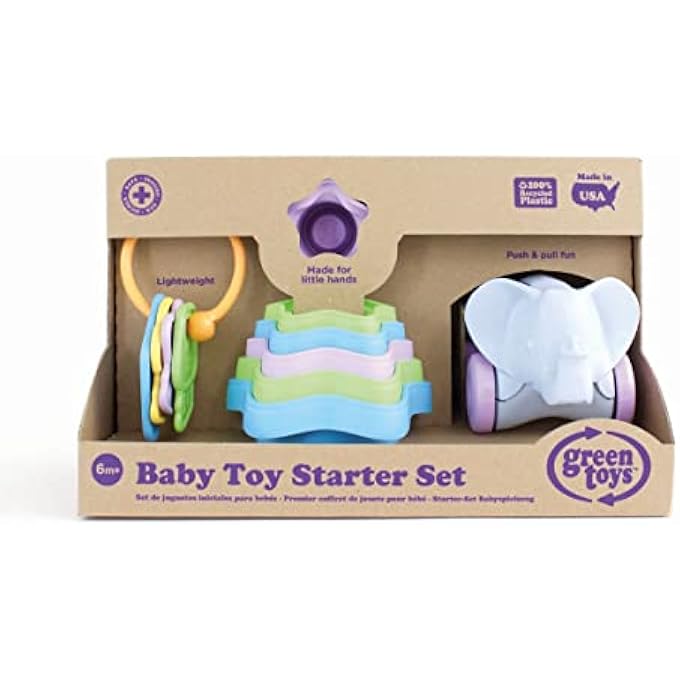 BABY TOY STARTER SET (FIRST KEYS, STACKING CUPS, ELEPHANT) - Image 5