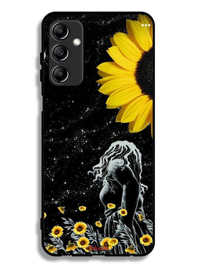 Tolwak Samsung Galaxy A24 4G Protective Case Cover Girl Look At Moon Art - Image 1
