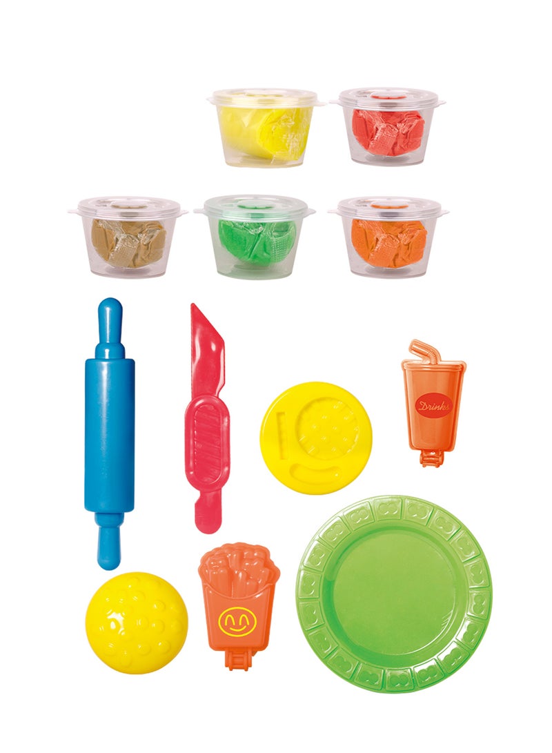 كلايمو - مجموعة صنع البرغر بالصلصال الملون للأطفال - 20 جرام - Image 2